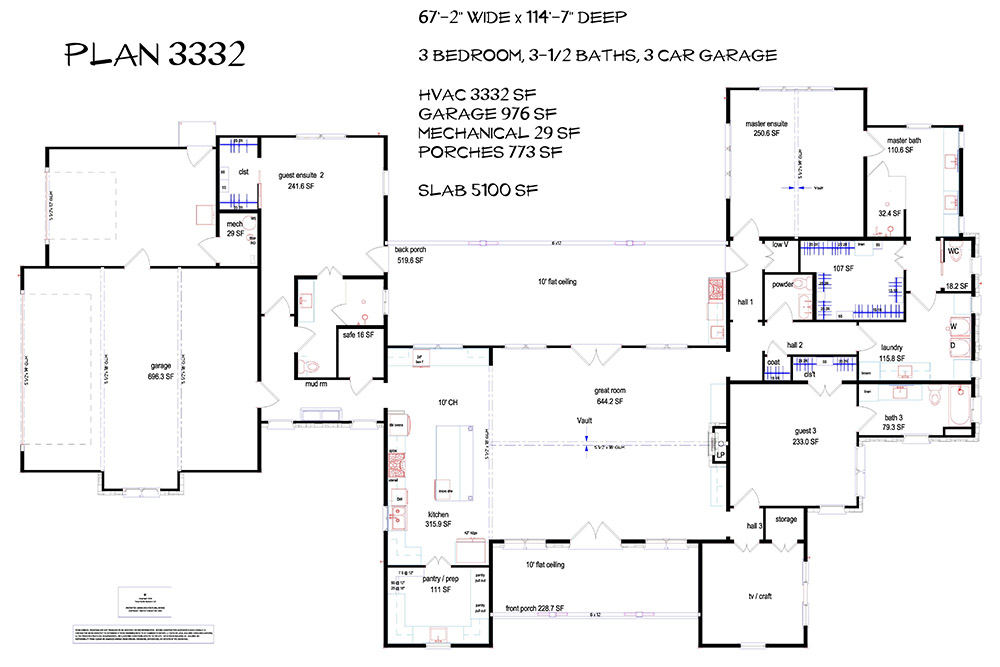 Plan 3332 floor plan