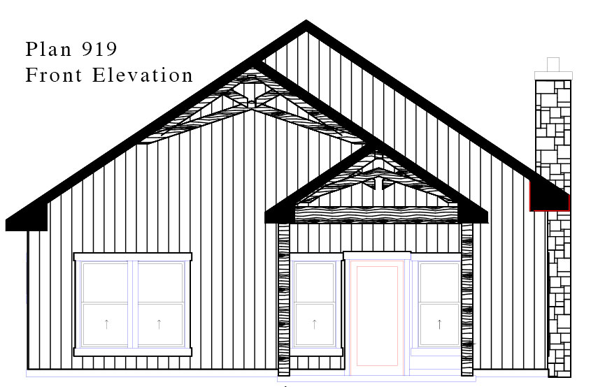 Plan-919-front-elevation